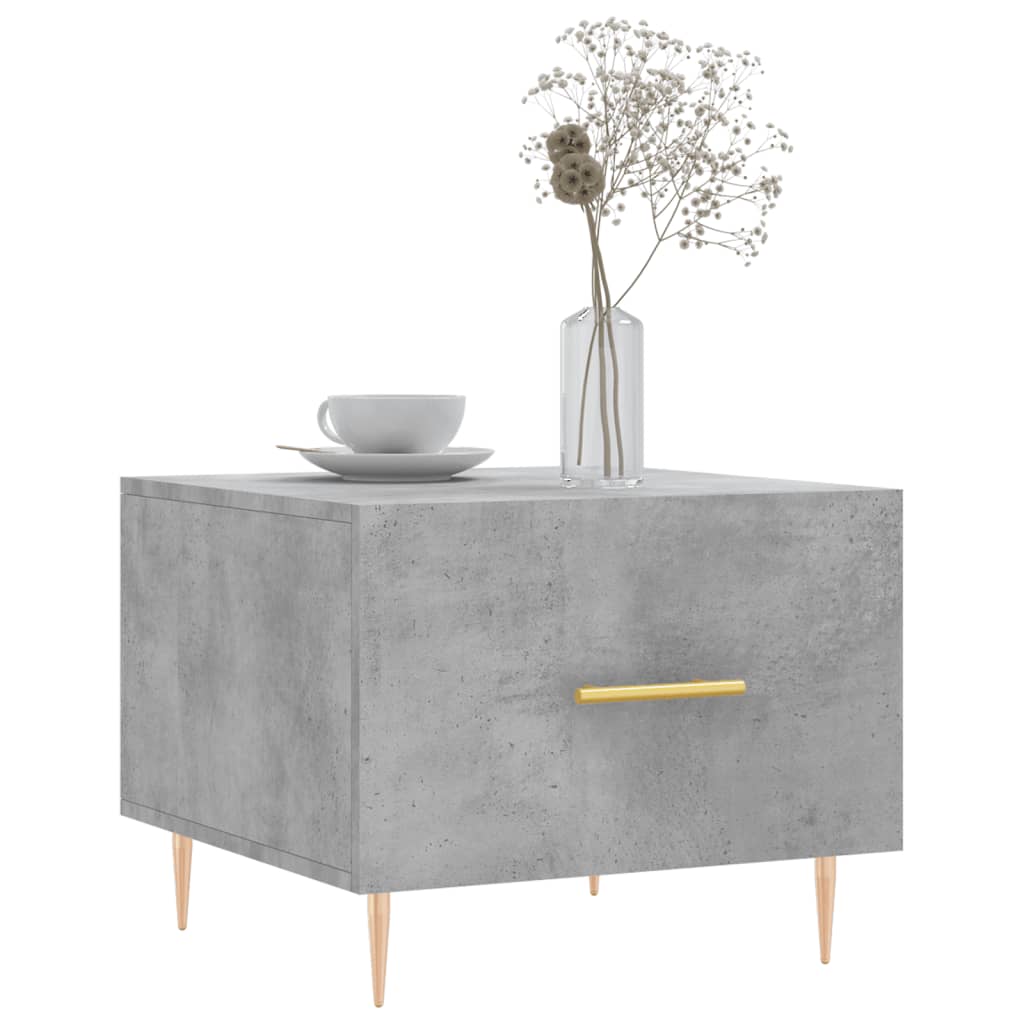 sofaborde 2 stk. 50x50x40 cm konstrueret træ betongrå