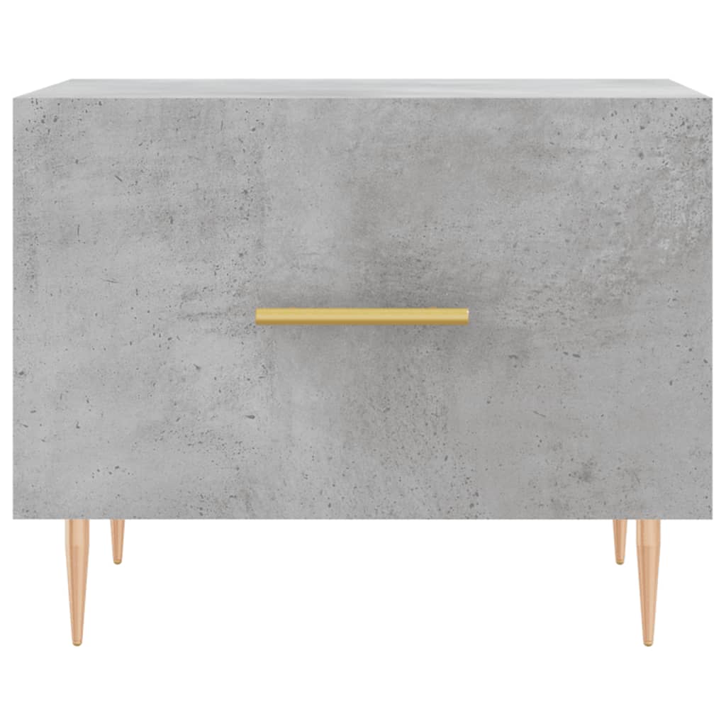 sofaborde 2 stk. 50x50x40 cm konstrueret træ betongrå