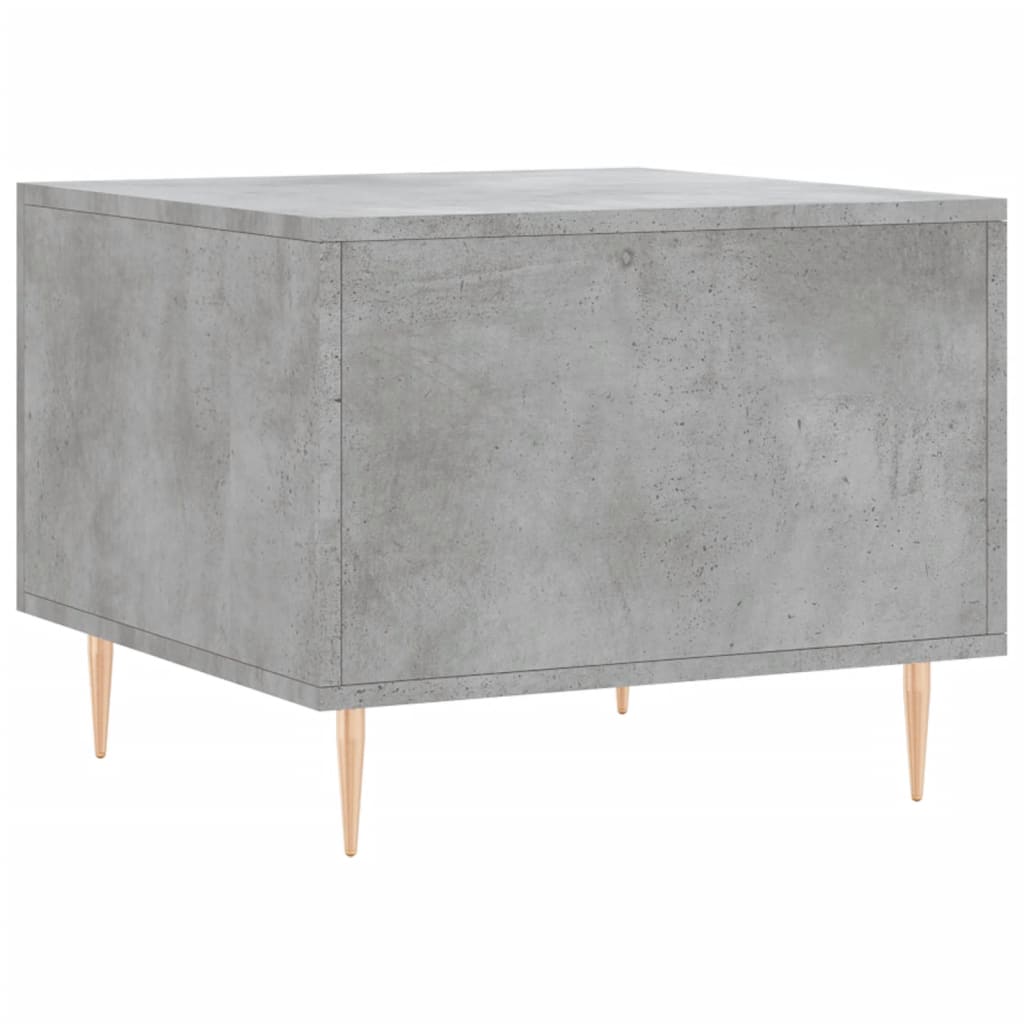 sofaborde 2 stk. 50x50x40 cm konstrueret træ betongrå