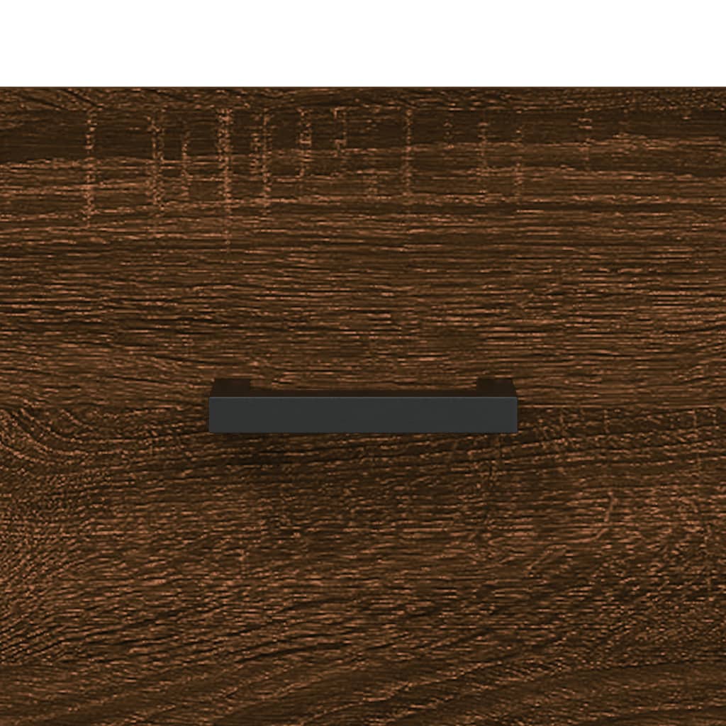 sofabord 50x50x40 cm konstrueret træ brun egetræsfarve