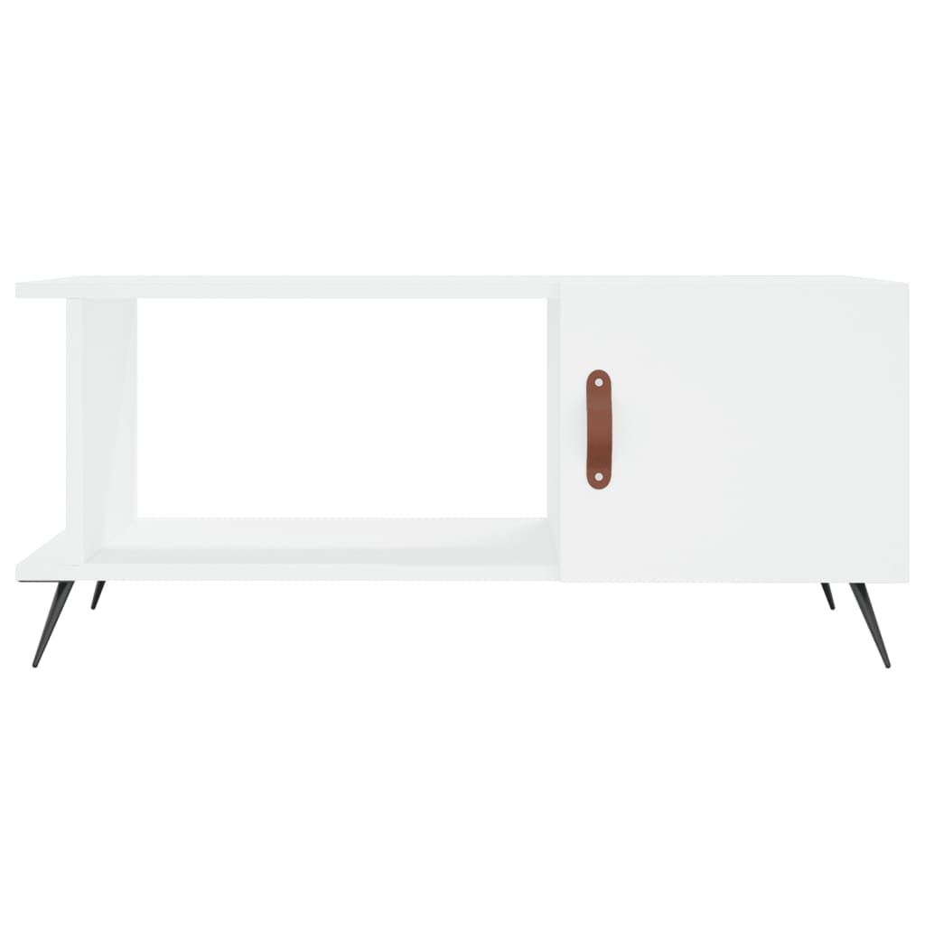 sofabord 90x50x40 cm konstrueret træ hvid