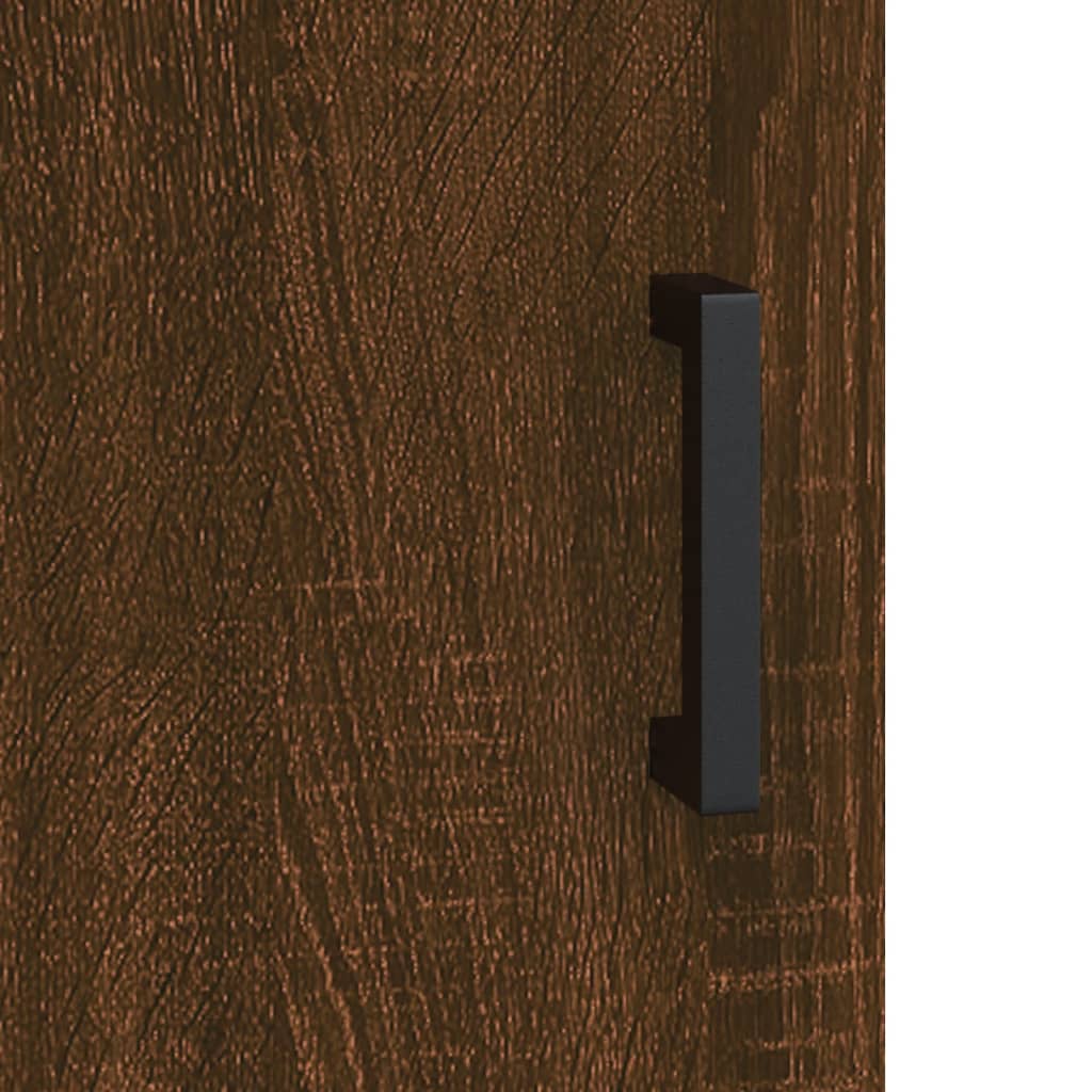 sofabord 90x50x40 cm konstrueret træ brun egetræsfarve