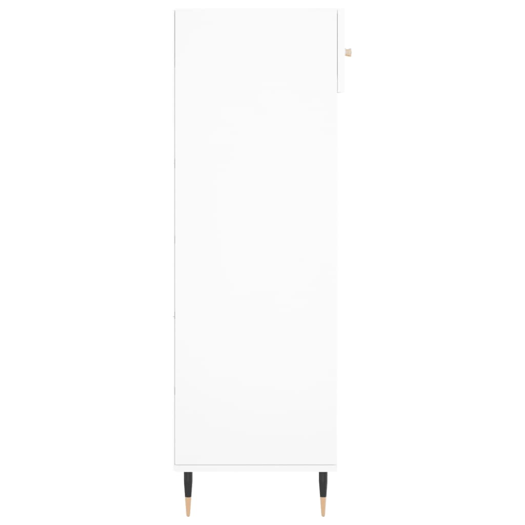 skoreol 60x35x105 cm konstrueret træ hvid