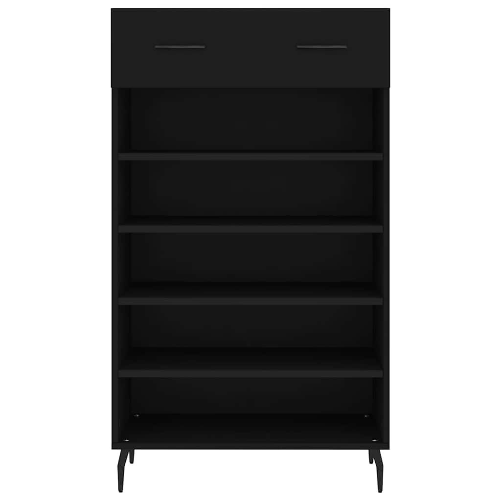 skoreol 60x35x105 cm konstrueret træ sort