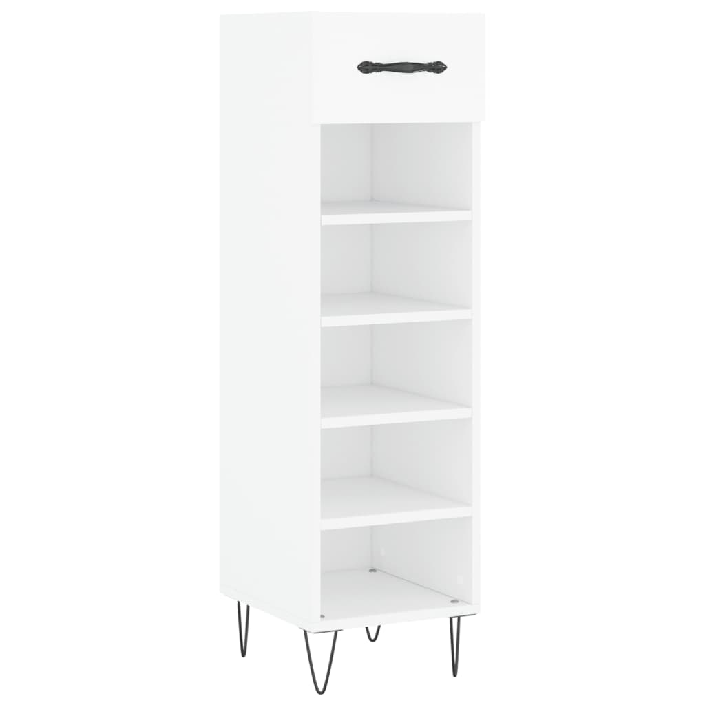 skoreol 30x35x105 cm konstrueret træ hvid