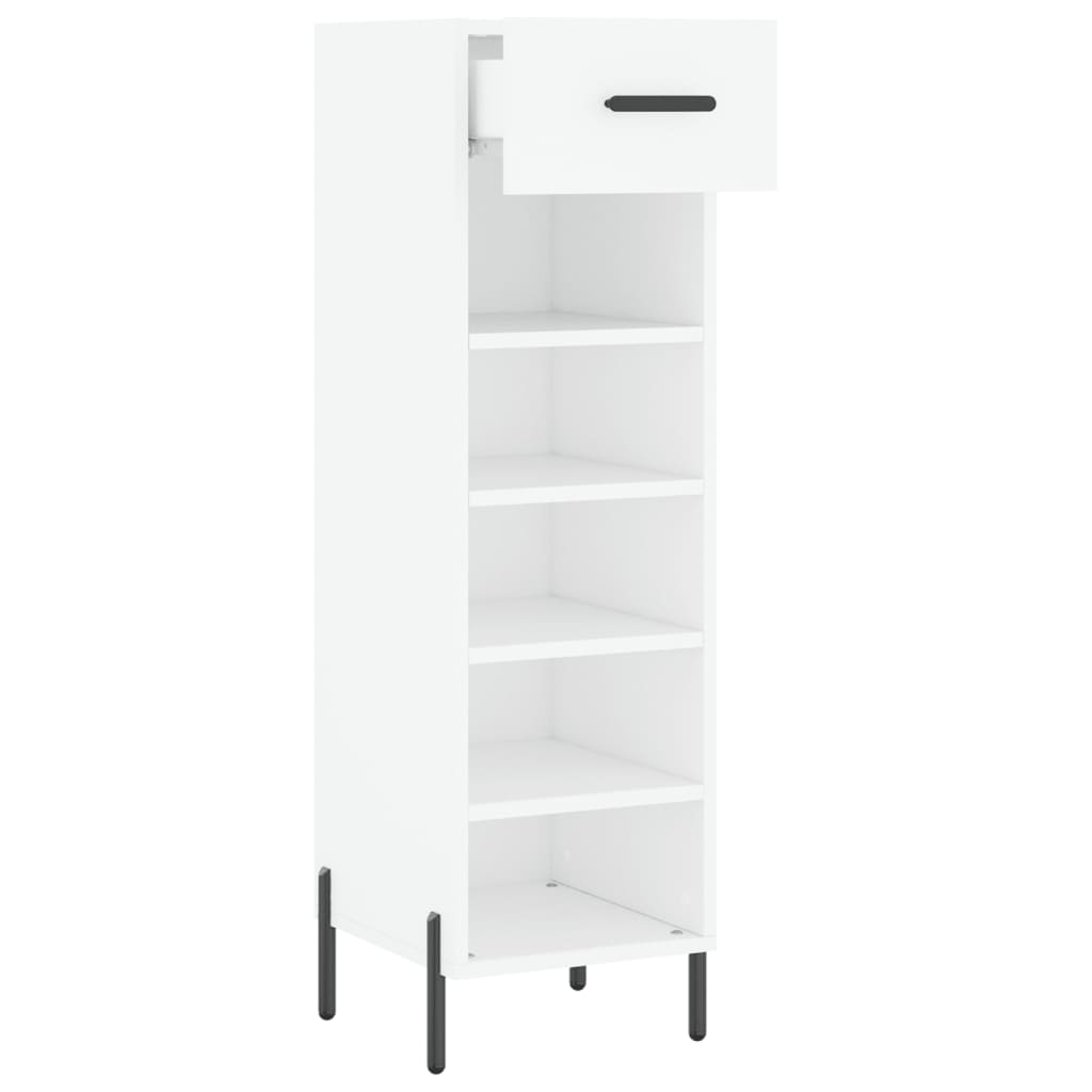 skoreol 30x35x105 cm konstrueret træ hvid