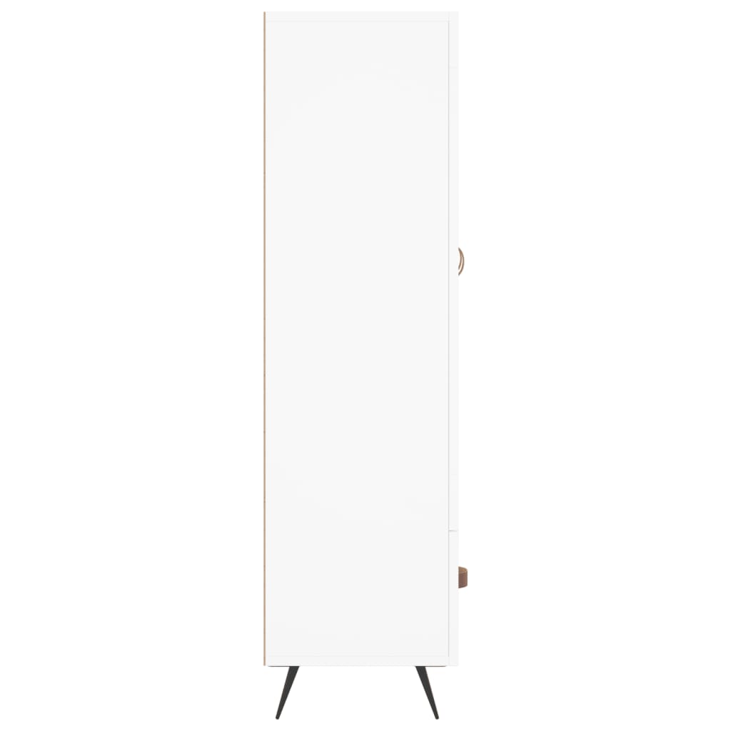skab 69,5x31x115 cm konstrueret træ hvid