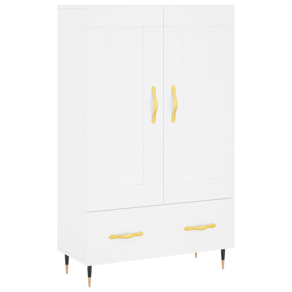 skab 69,5x31x115 cm konstrueret træ hvid