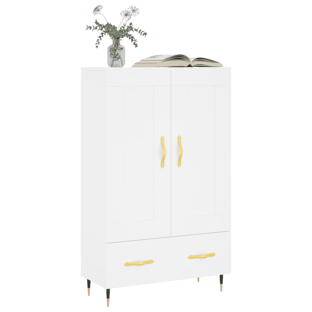 skab 69,5x31x115 cm konstrueret træ hvid