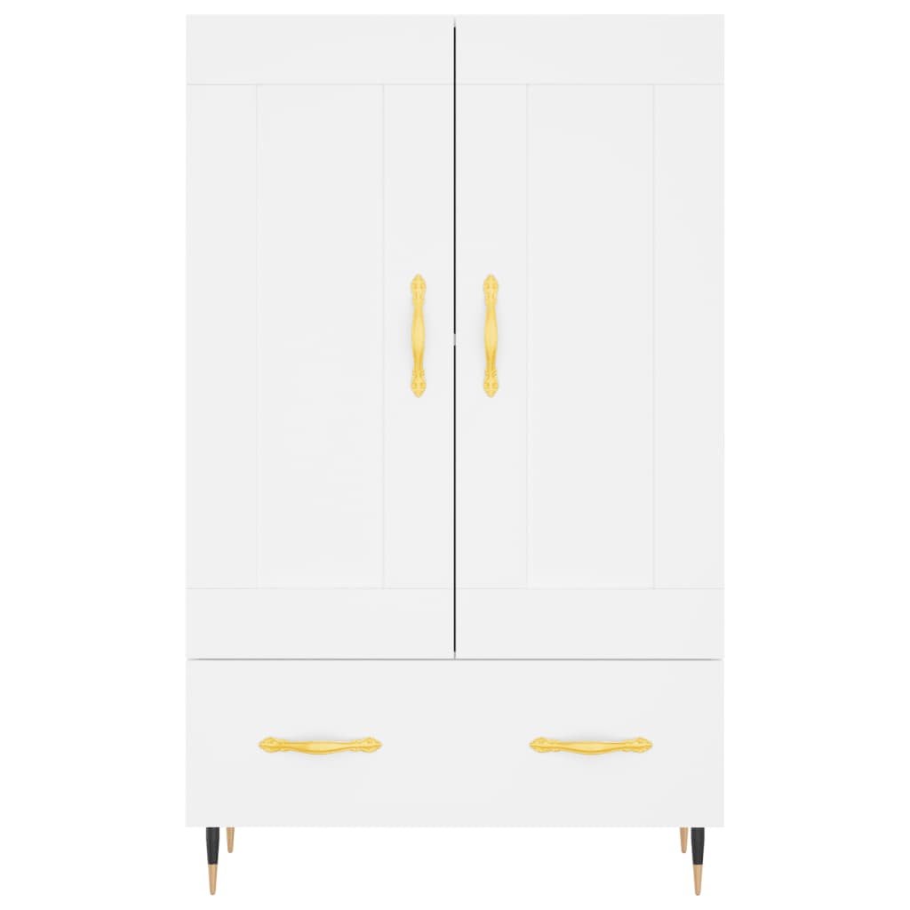 skab 69,5x31x115 cm konstrueret træ hvid