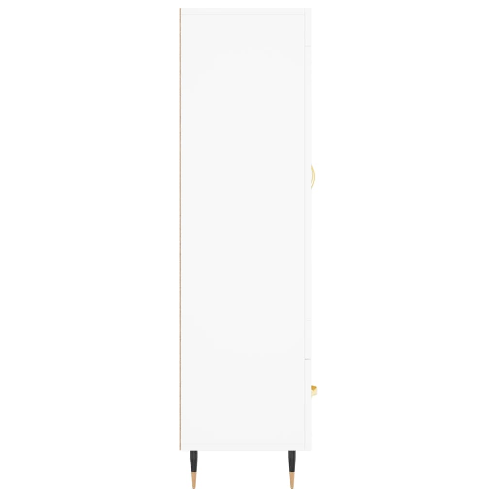 skab 69,5x31x115 cm konstrueret træ hvid