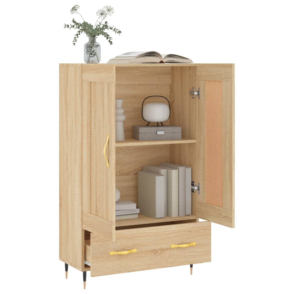 skab 69,5x31x115 cm konstrueret træ sonoma-eg