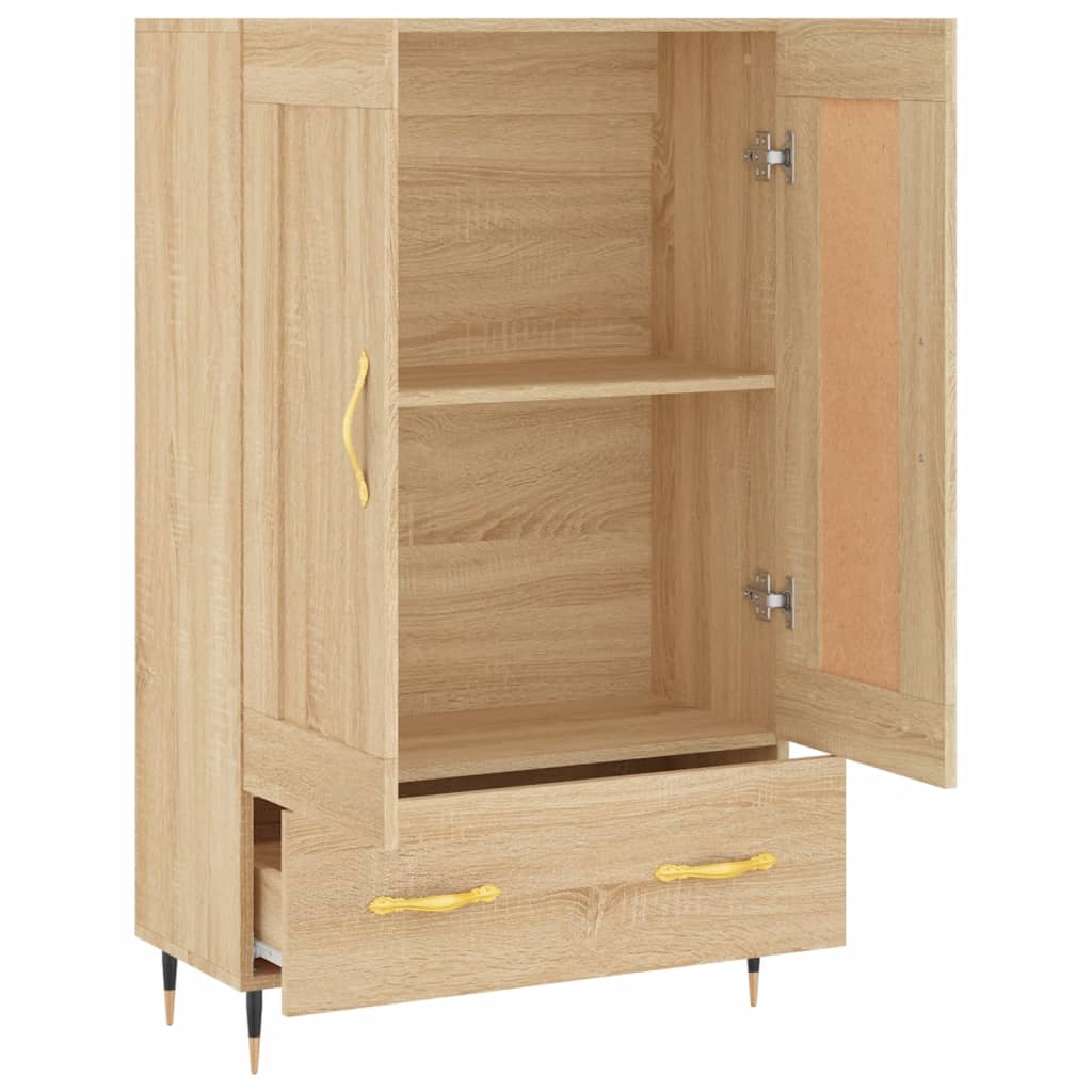 skab 69,5x31x115 cm konstrueret træ sonoma-eg