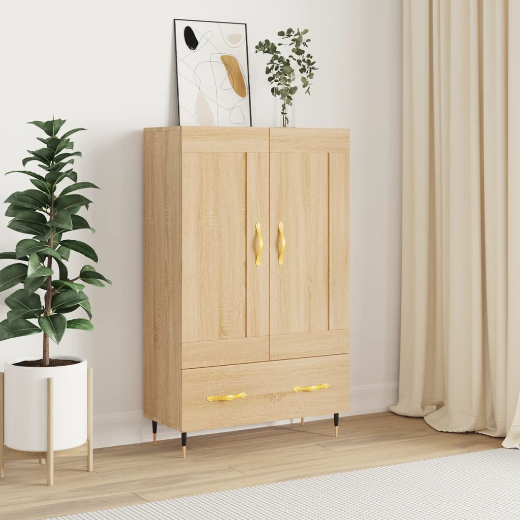 skab 69,5x31x115 cm konstrueret træ sonoma-eg