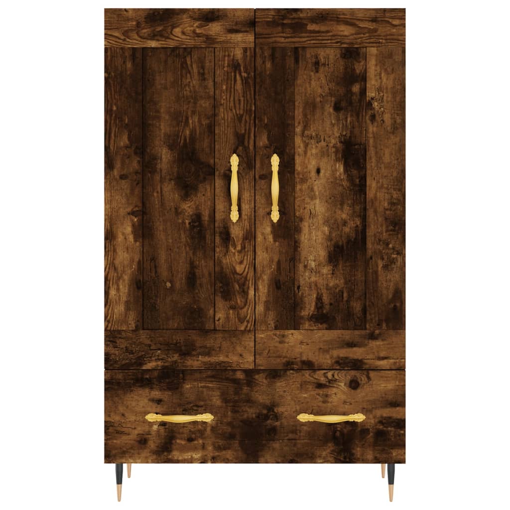 skab 69,5x31x115 cm konstrueret træ røget sonoma-eg