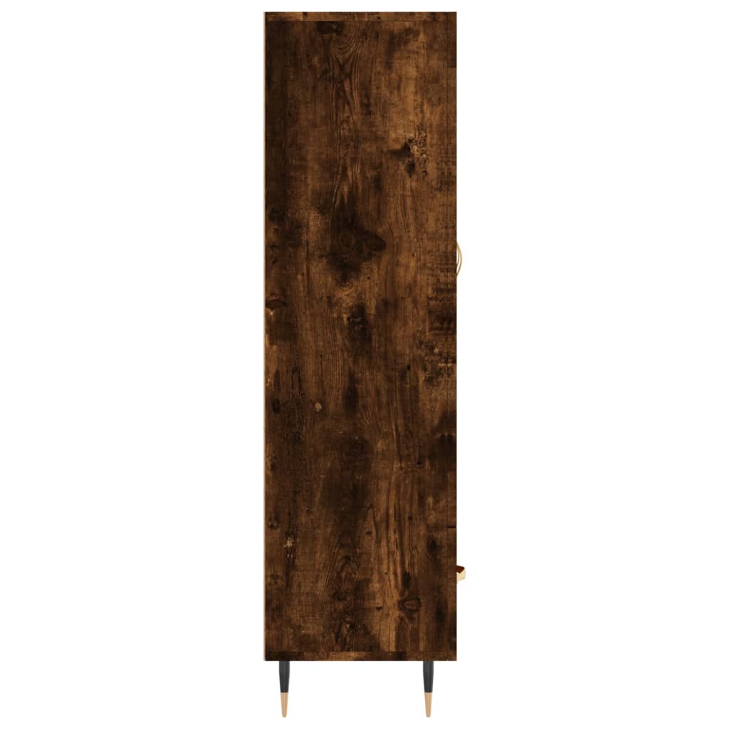 skab 69,5x31x115 cm konstrueret træ røget sonoma-eg