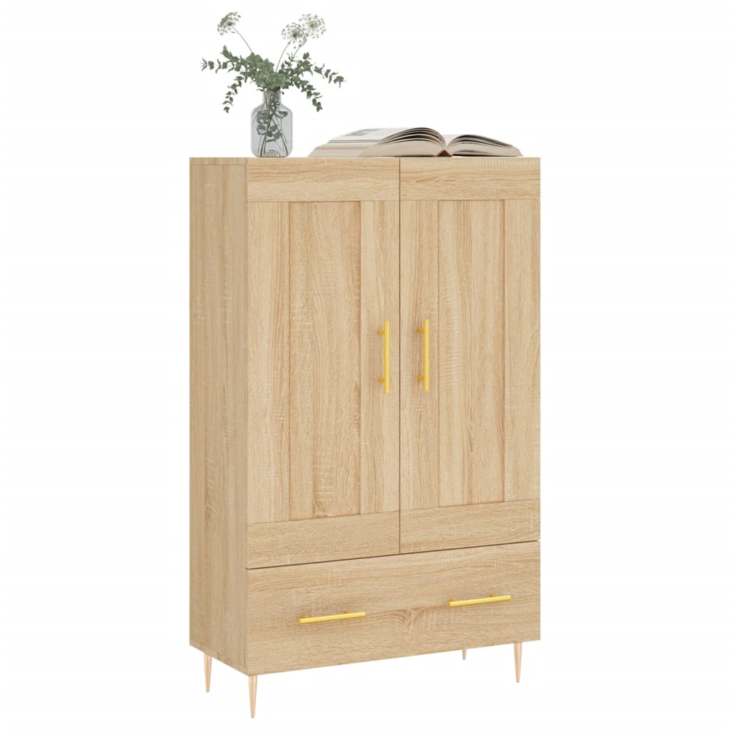 skab 69,5x31x115 cm konstrueret træ sonoma-eg