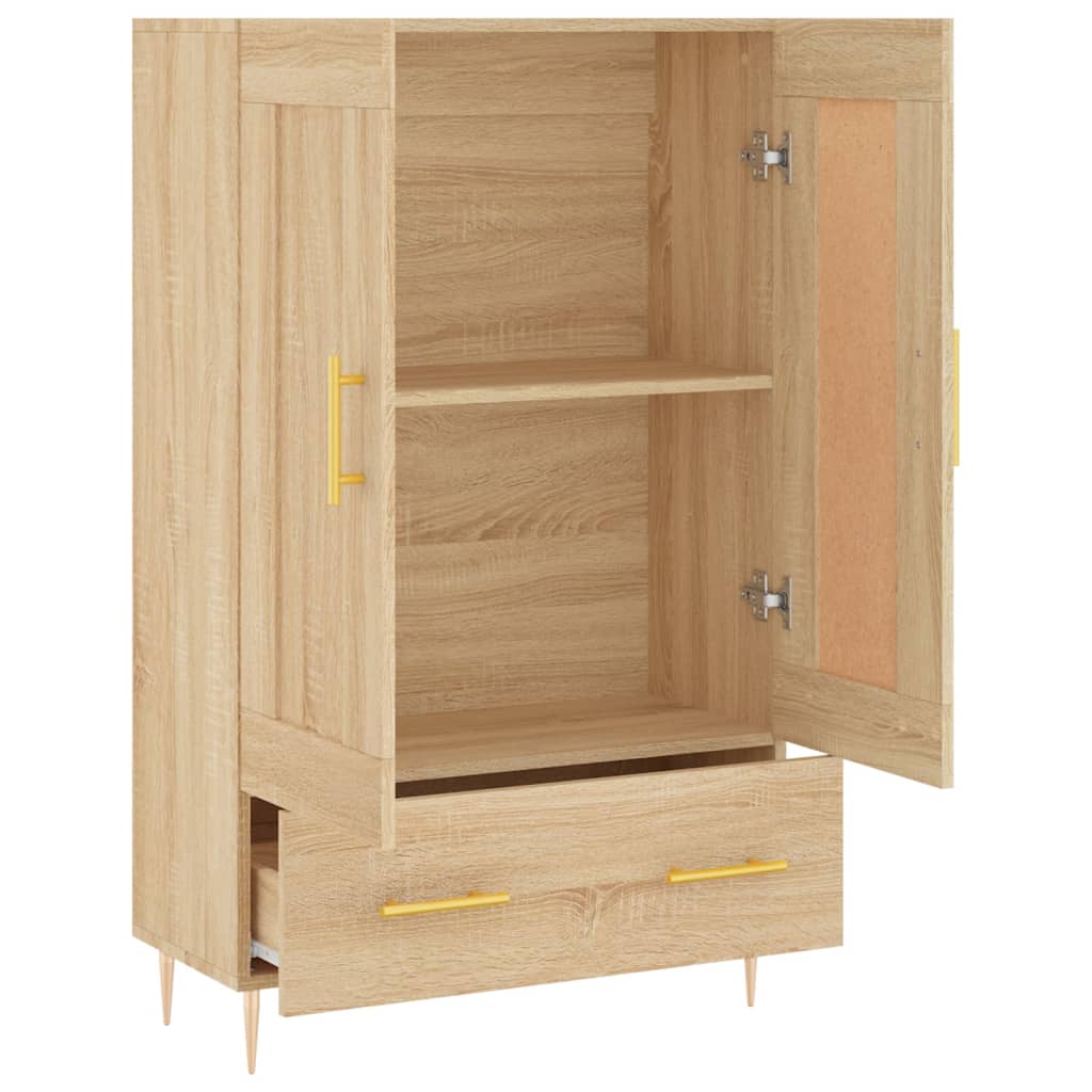 skab 69,5x31x115 cm konstrueret træ sonoma-eg