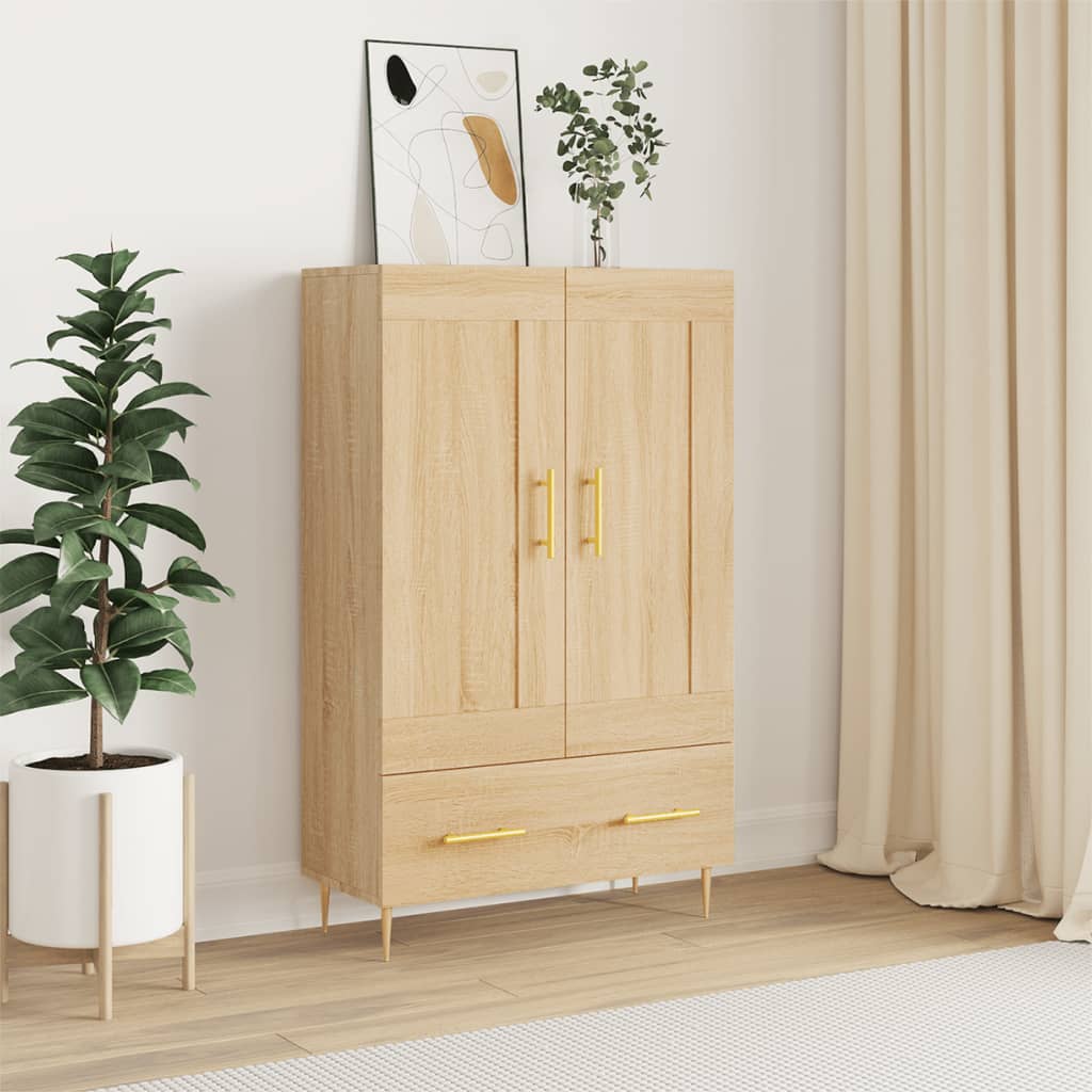 skab 69,5x31x115 cm konstrueret træ sonoma-eg
