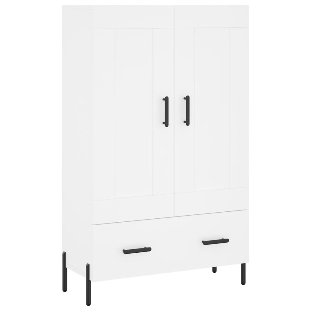 skab 69,5x31x115 cm konstrueret træ hvid