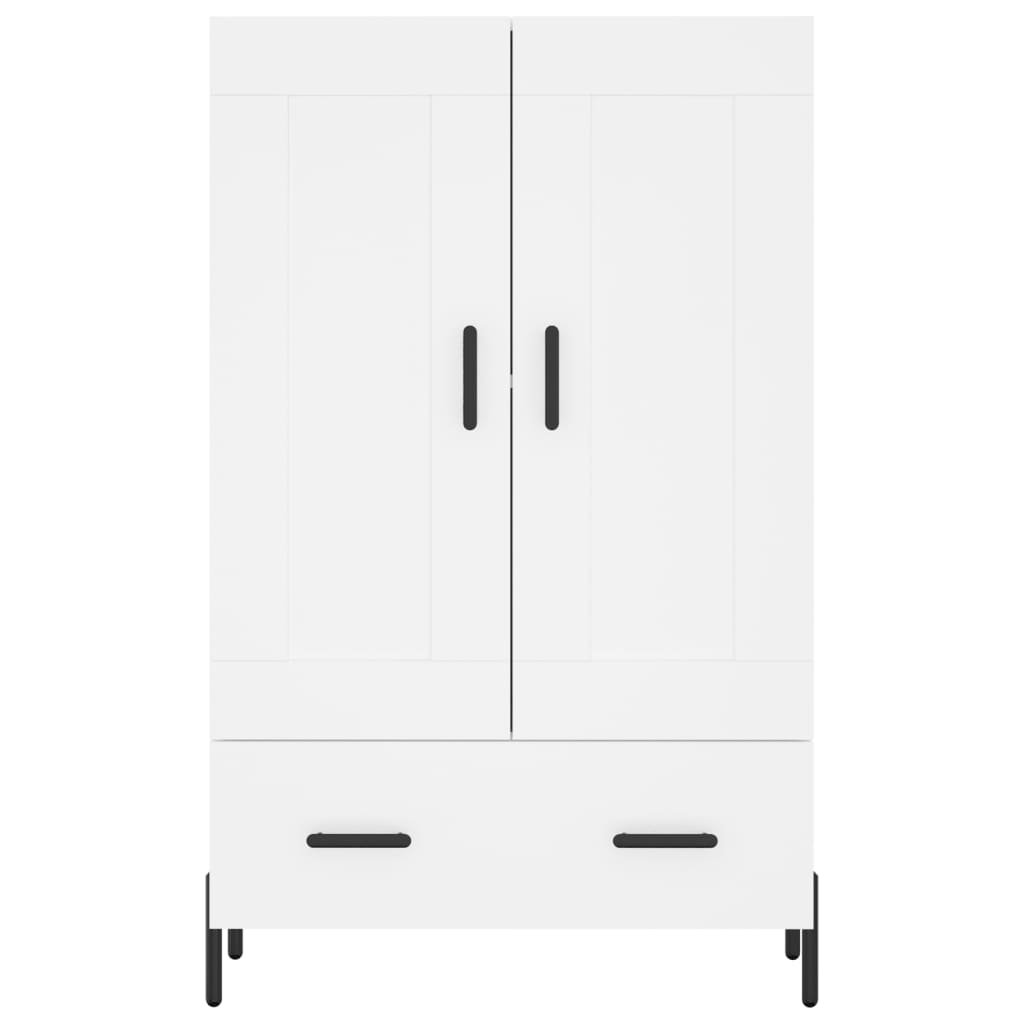 skab 69,5x31x115 cm konstrueret træ hvid