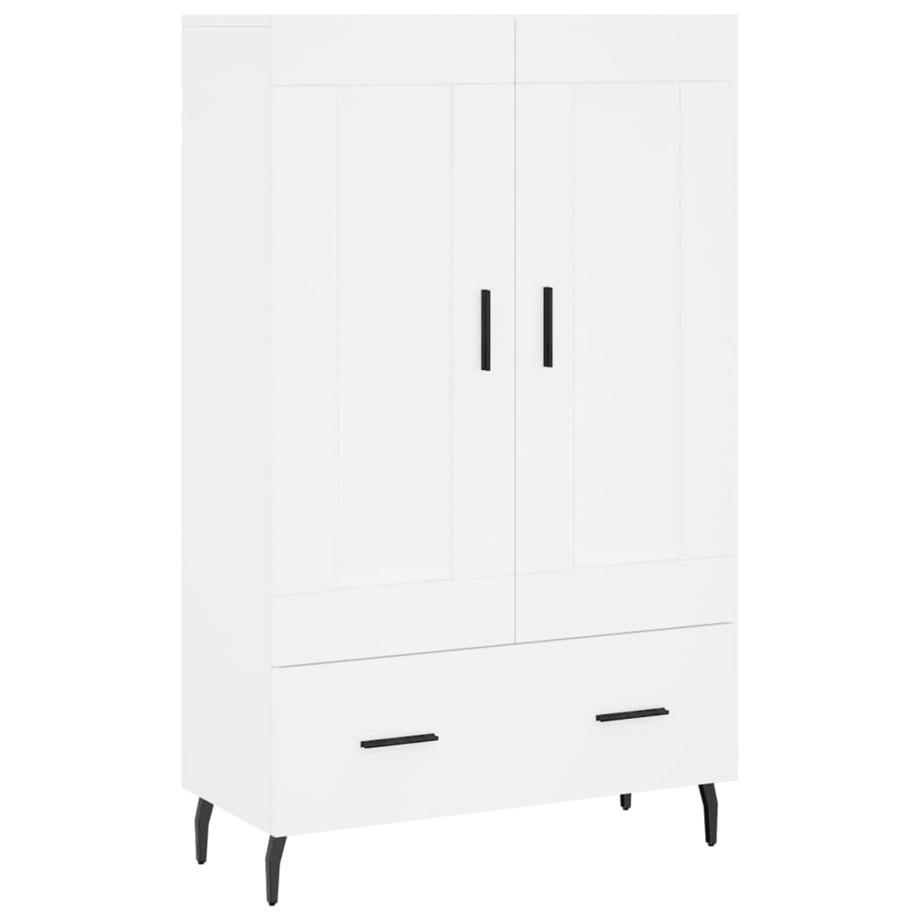 skab 69,5x31x115 cm konstrueret træ hvid