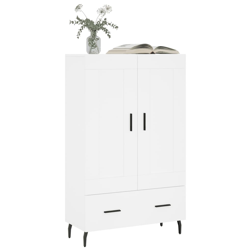 skab 69,5x31x115 cm konstrueret træ hvid