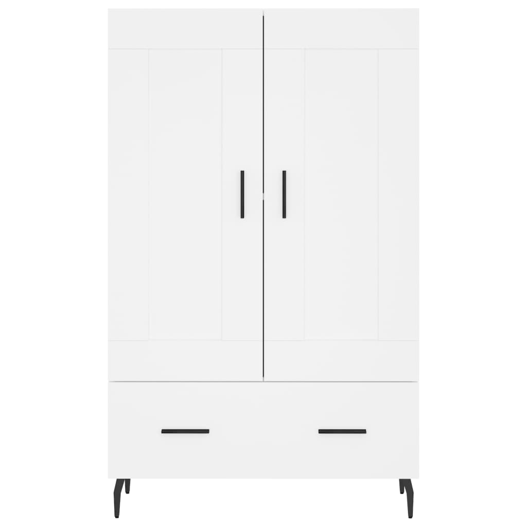 skab 69,5x31x115 cm konstrueret træ hvid