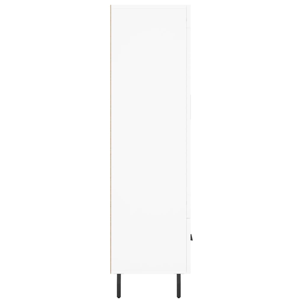 skab 69,5x31x115 cm konstrueret træ hvid