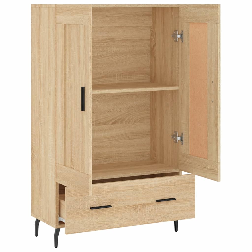 skab 69,5x31x115 cm konstrueret træ sonoma-eg