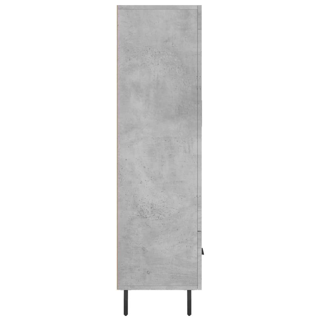 skab 69,5x31x115 cm konstrueret træ betongrå