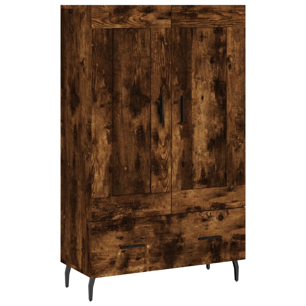 skab 69,5x31x115 cm konstrueret træ røget sonoma-eg