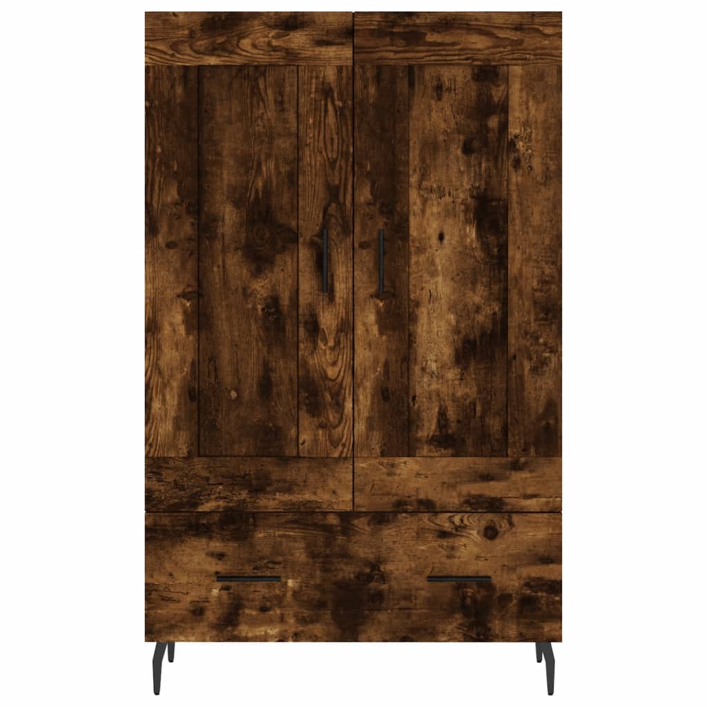 skab 69,5x31x115 cm konstrueret træ røget sonoma-eg