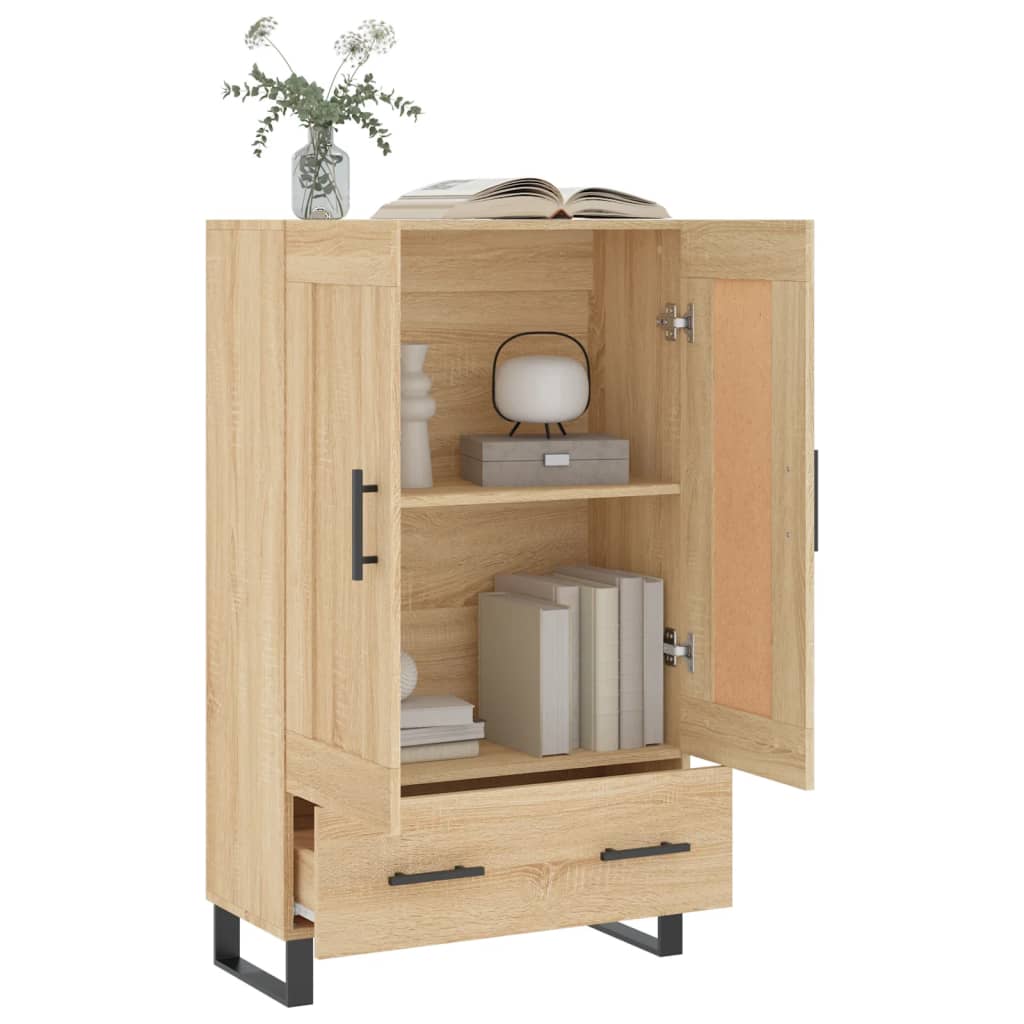 skab 69,5x31x115 cm konstrueret træ sonoma-eg