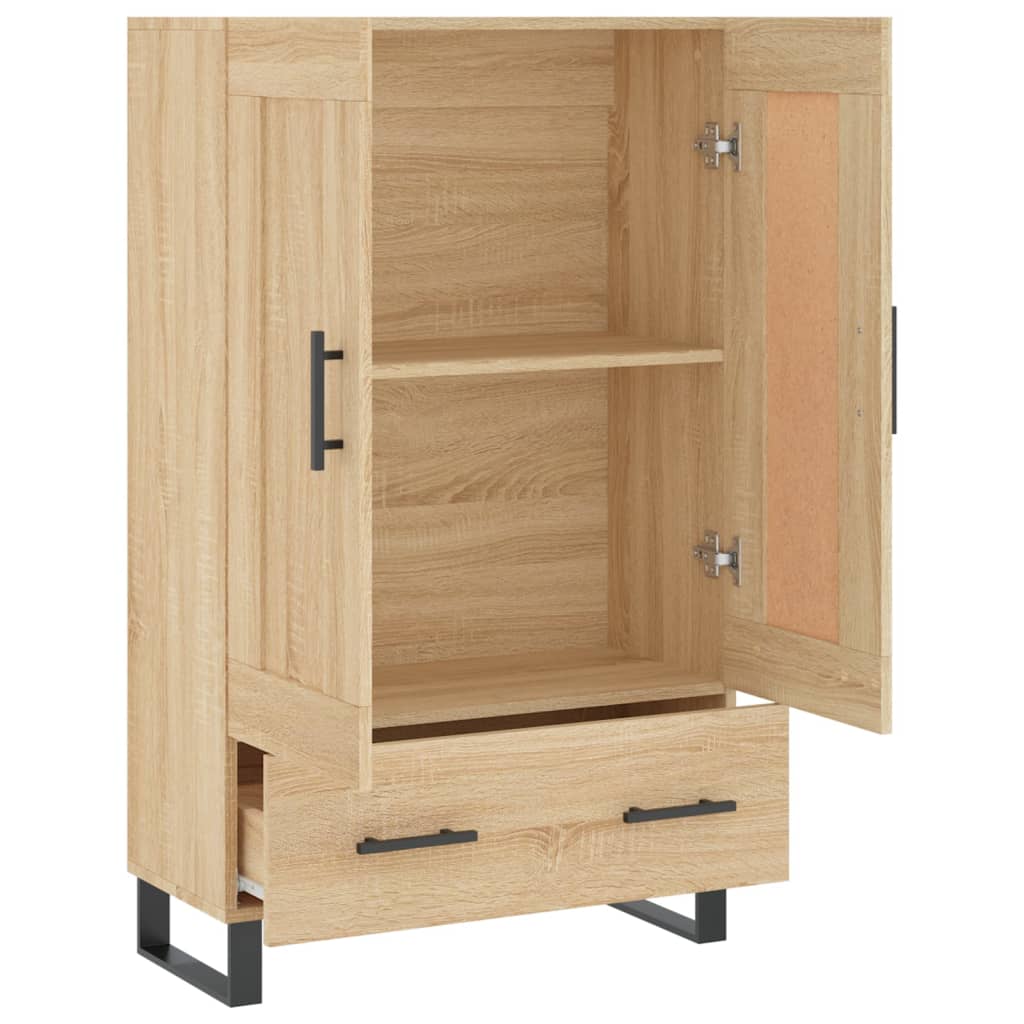 skab 69,5x31x115 cm konstrueret træ sonoma-eg