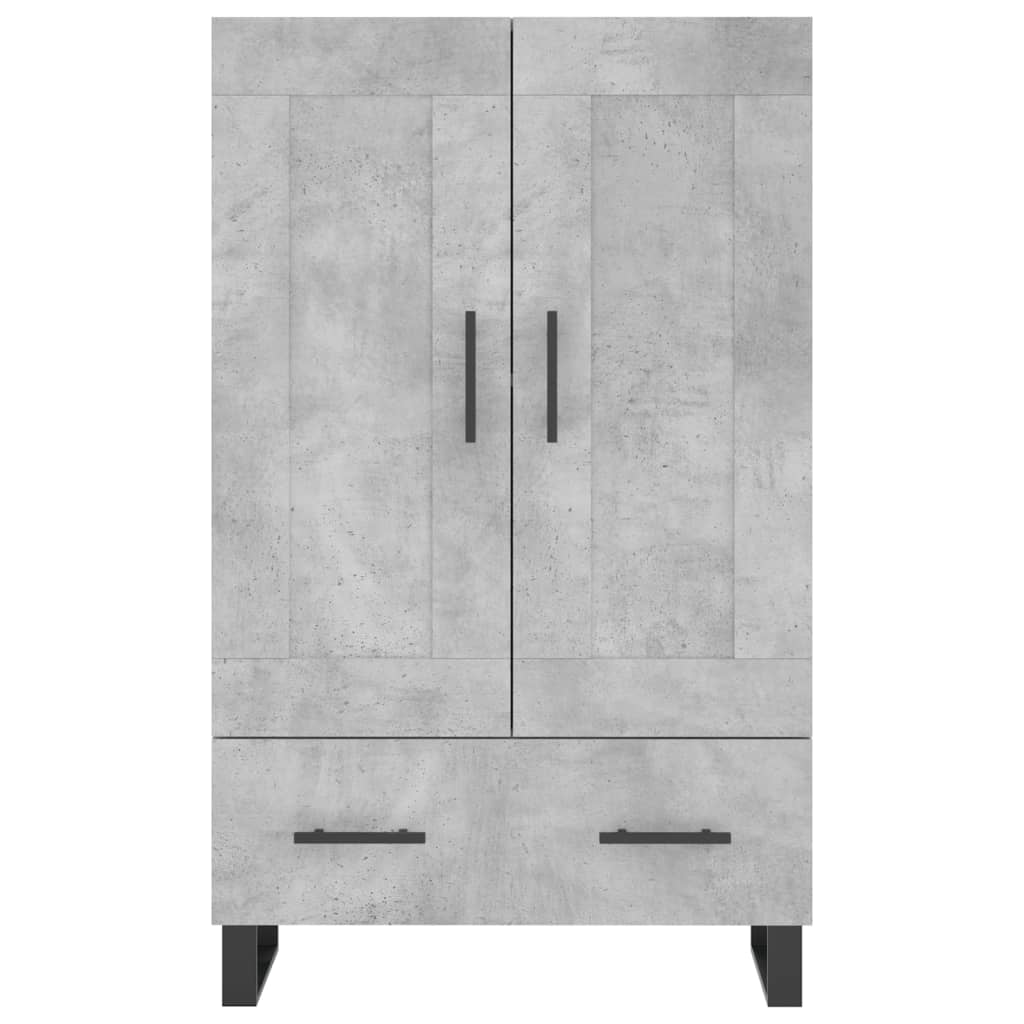 skab 69,5x31x115 cm konstrueret træ betongrå