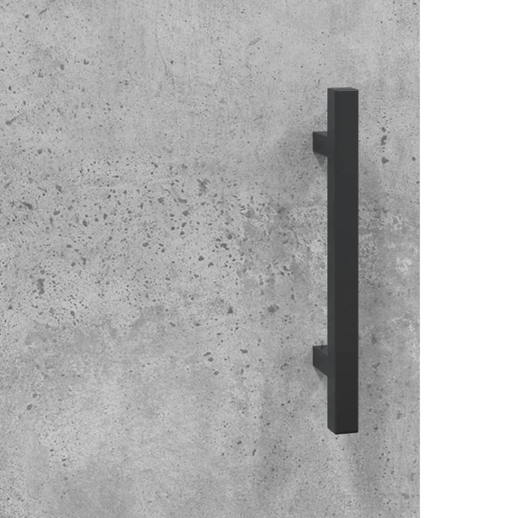 skab 69,5x31x115 cm konstrueret træ betongrå