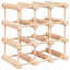 vinreol til 12 flasker 36x23x36 cm massivt fyrretræ