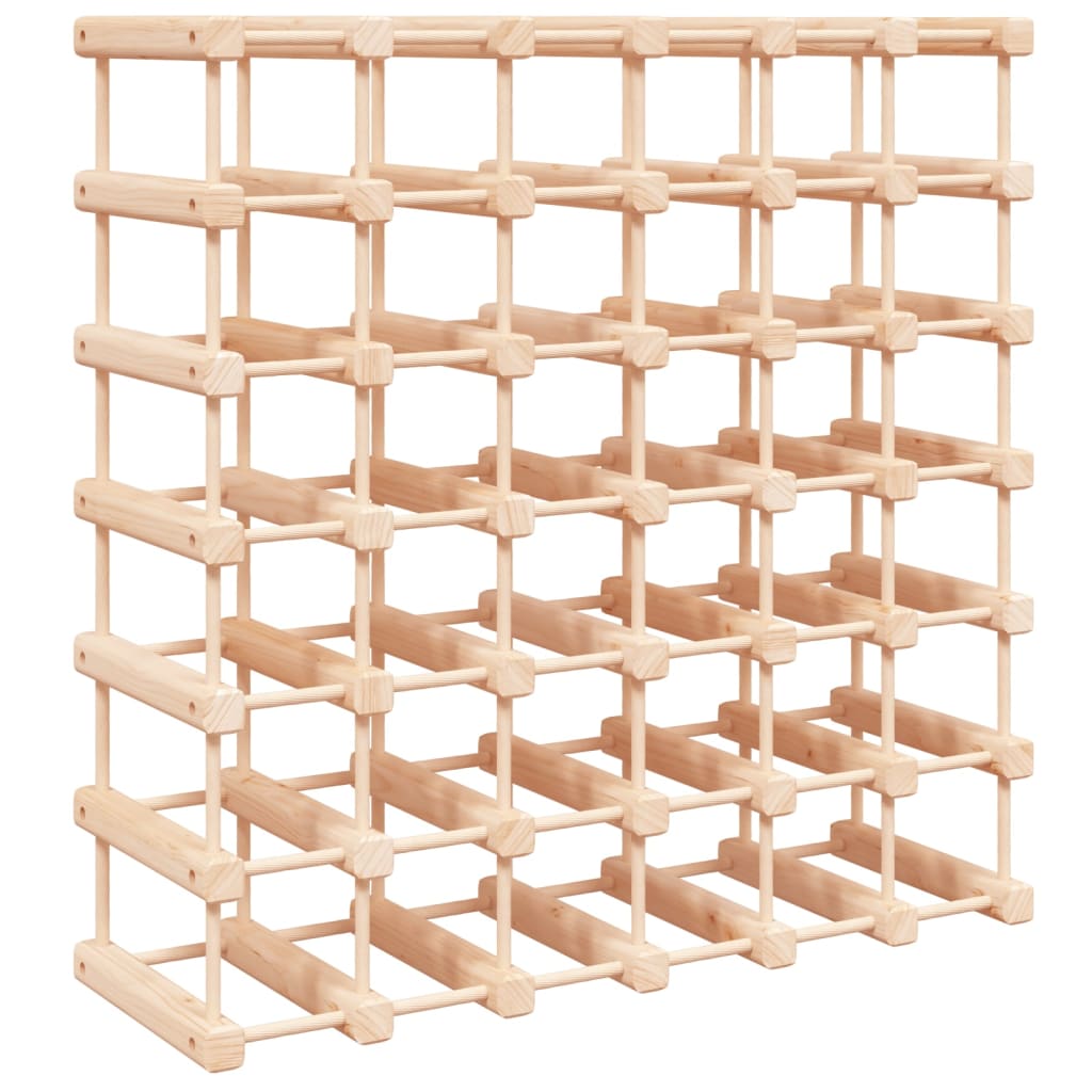 vinreol til 42 flasker 68,5x23x68,5 cm massivt fyrretræ