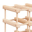 vinreol til 120 flasker 112,5x23x123,5 cm massivt fyrretræ