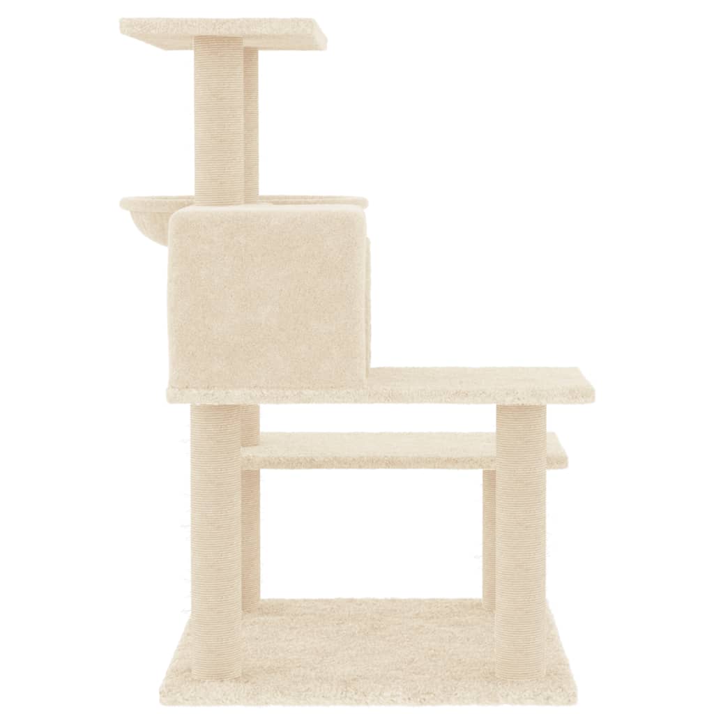 kradsetræ med sisalstolper 82,5 cm cremefarvet