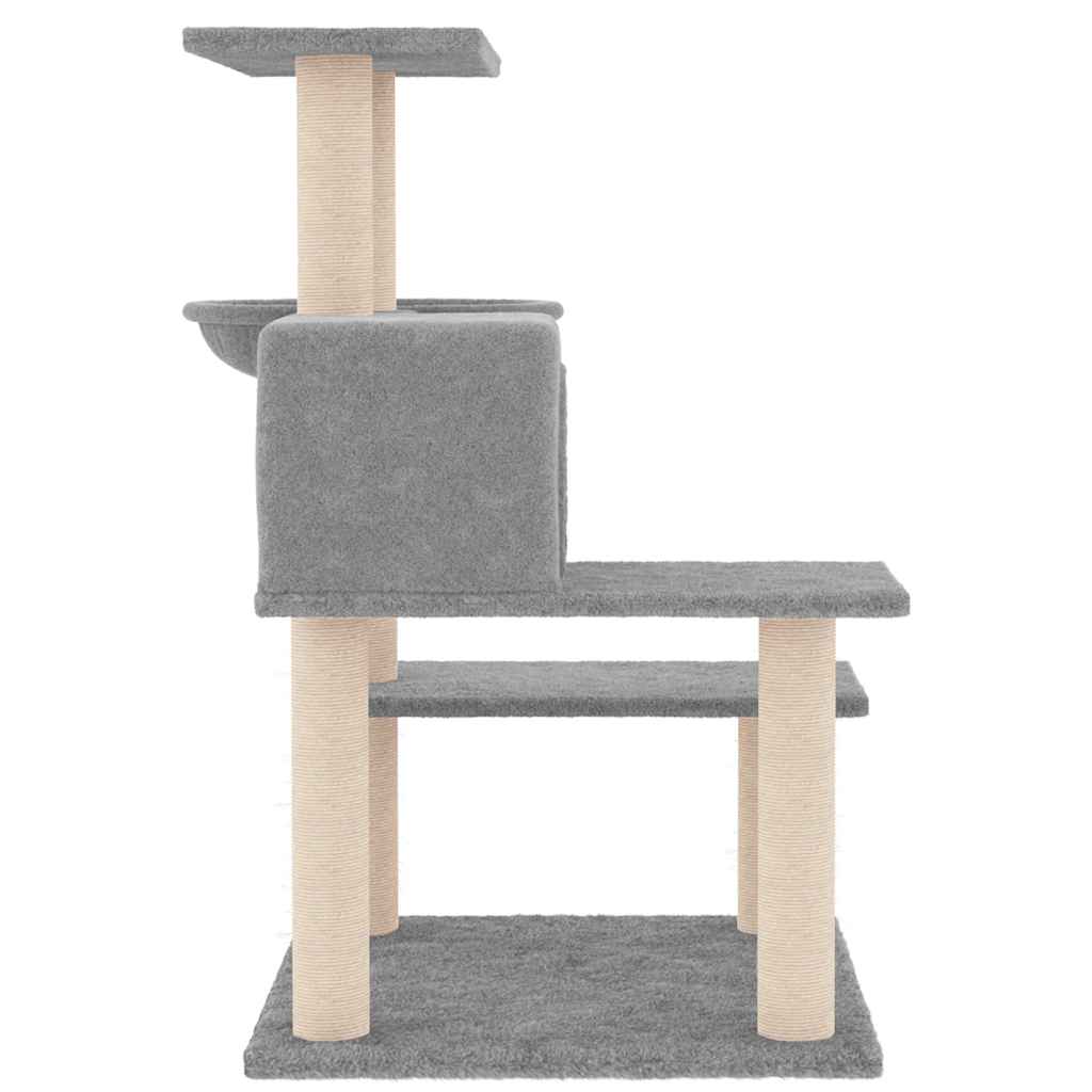 kradsetræ med sisalstolper 82,5 cm lysegrå