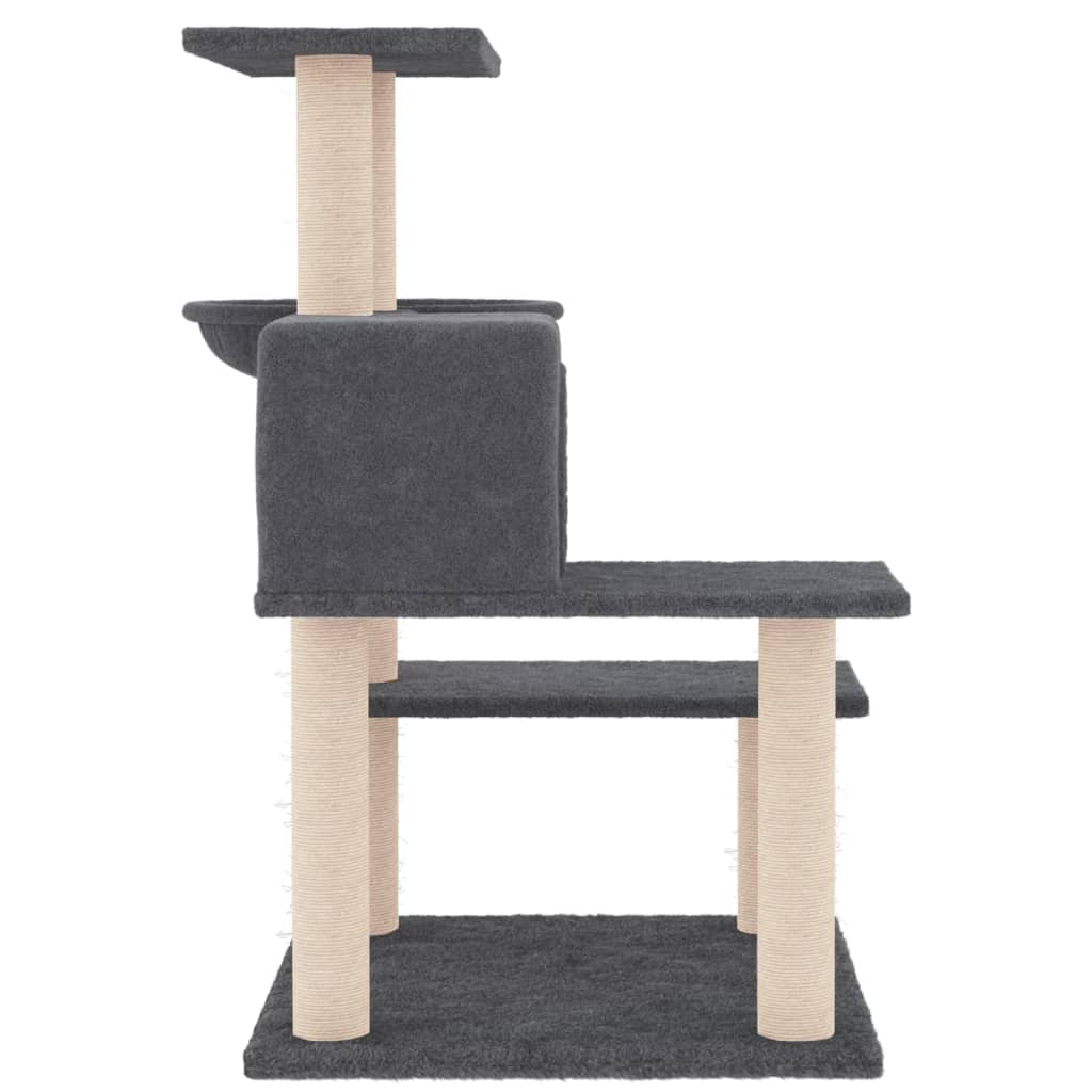 kradsetræ med sisalkradsestolper 82,5 cm mørkegrå