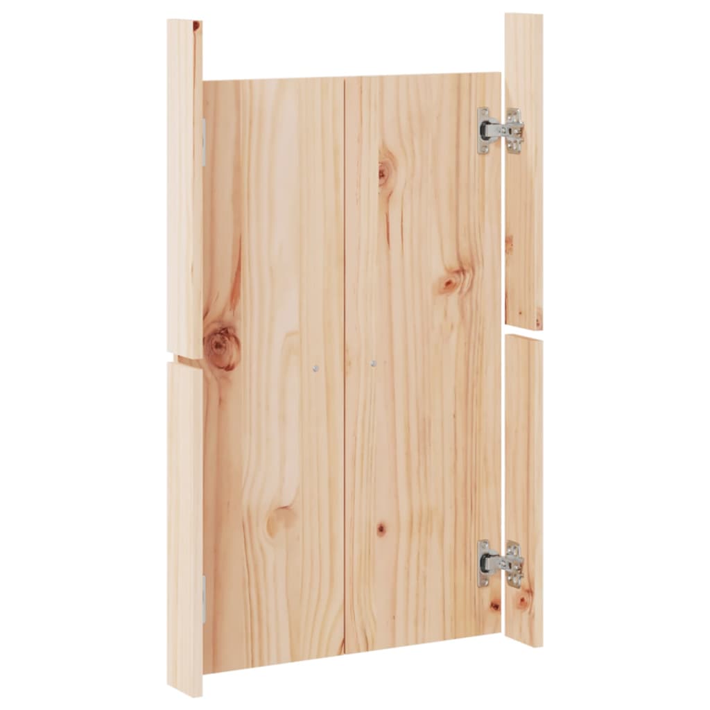 låge til udendørs køkkenskab MEPPEL 2 stk. 50x9x82 cm massivt fyrretræ
