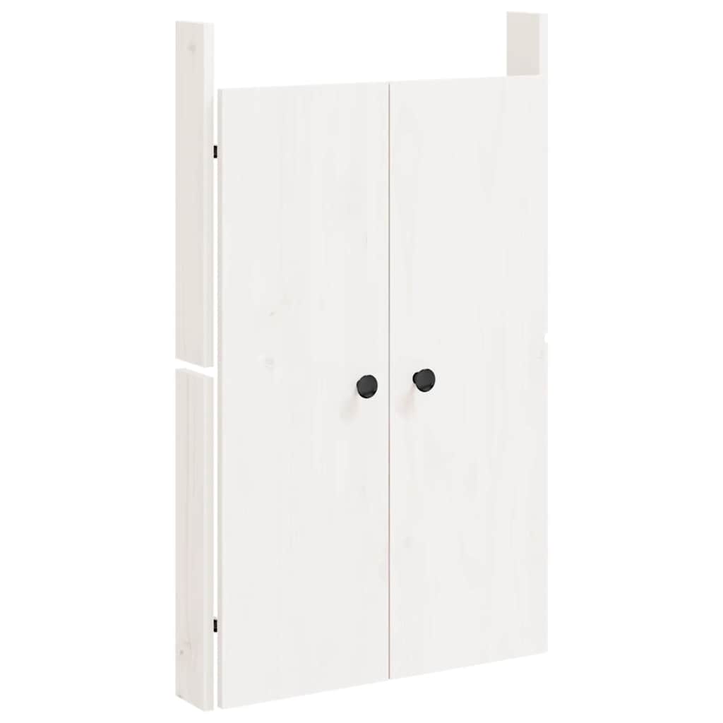 låge til udendørs køkkenskab MEPPEL 50x9x82 cm massivt fyrretræ hvid
