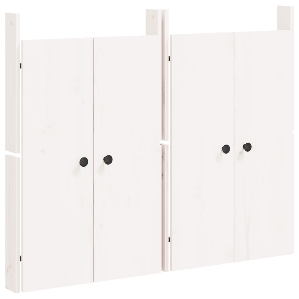 låger til udendørs køkkenskab MEPPEL 2 stk. 50x9x82 cm fyrretræ hvid