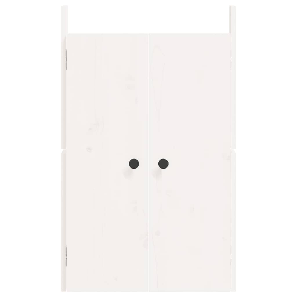 låger til udendørs køkkenskab MEPPEL 2 stk. 50x9x82 cm fyrretræ hvid