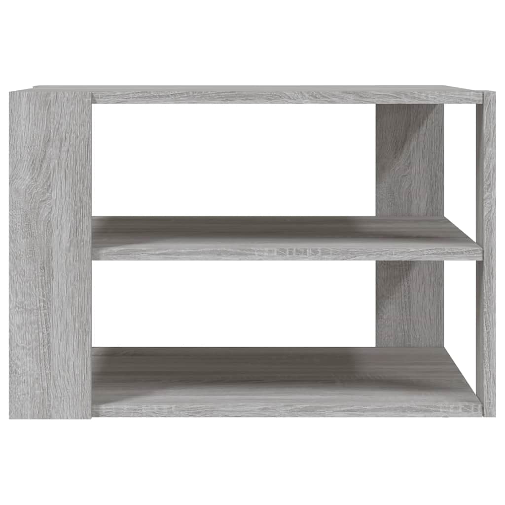 sofabord 58x58x40 cm konstrueret træ grå sonoma-eg