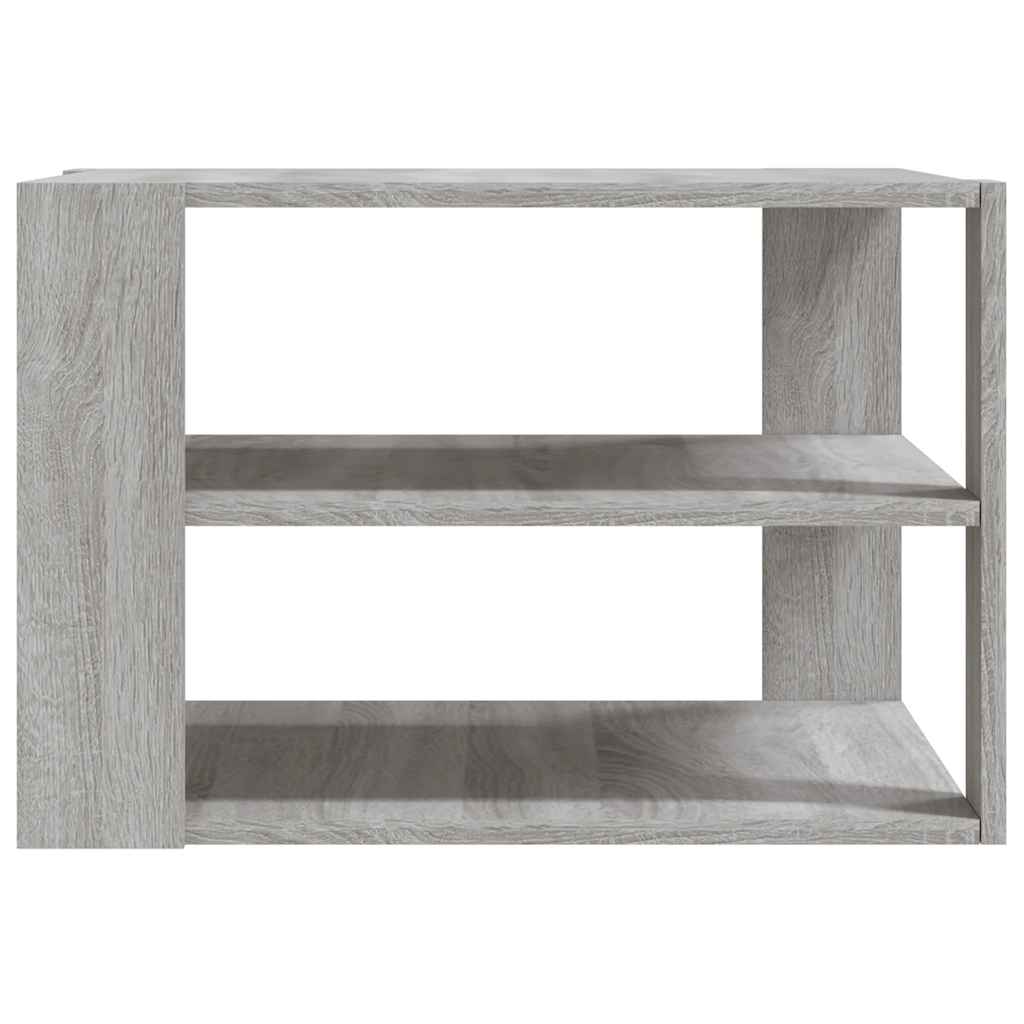 sofabord 58x58x40 cm konstrueret træ grå sonoma-eg