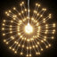 lysende starburst-dekoration 140 LED'er 17 cm varmt hvidt lys